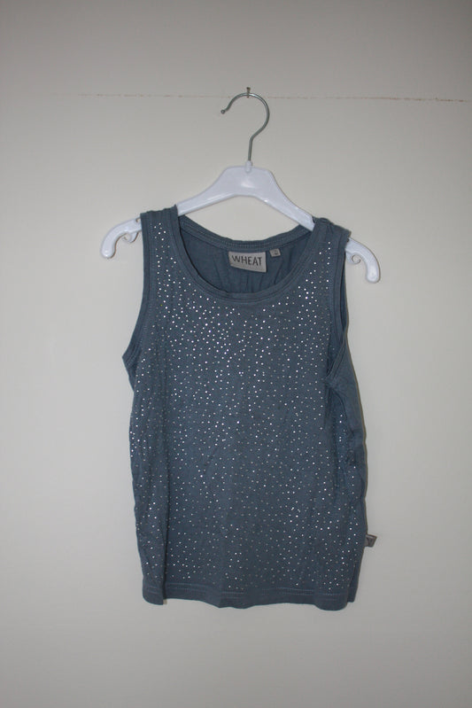 Blå singlet Wheat Str 110