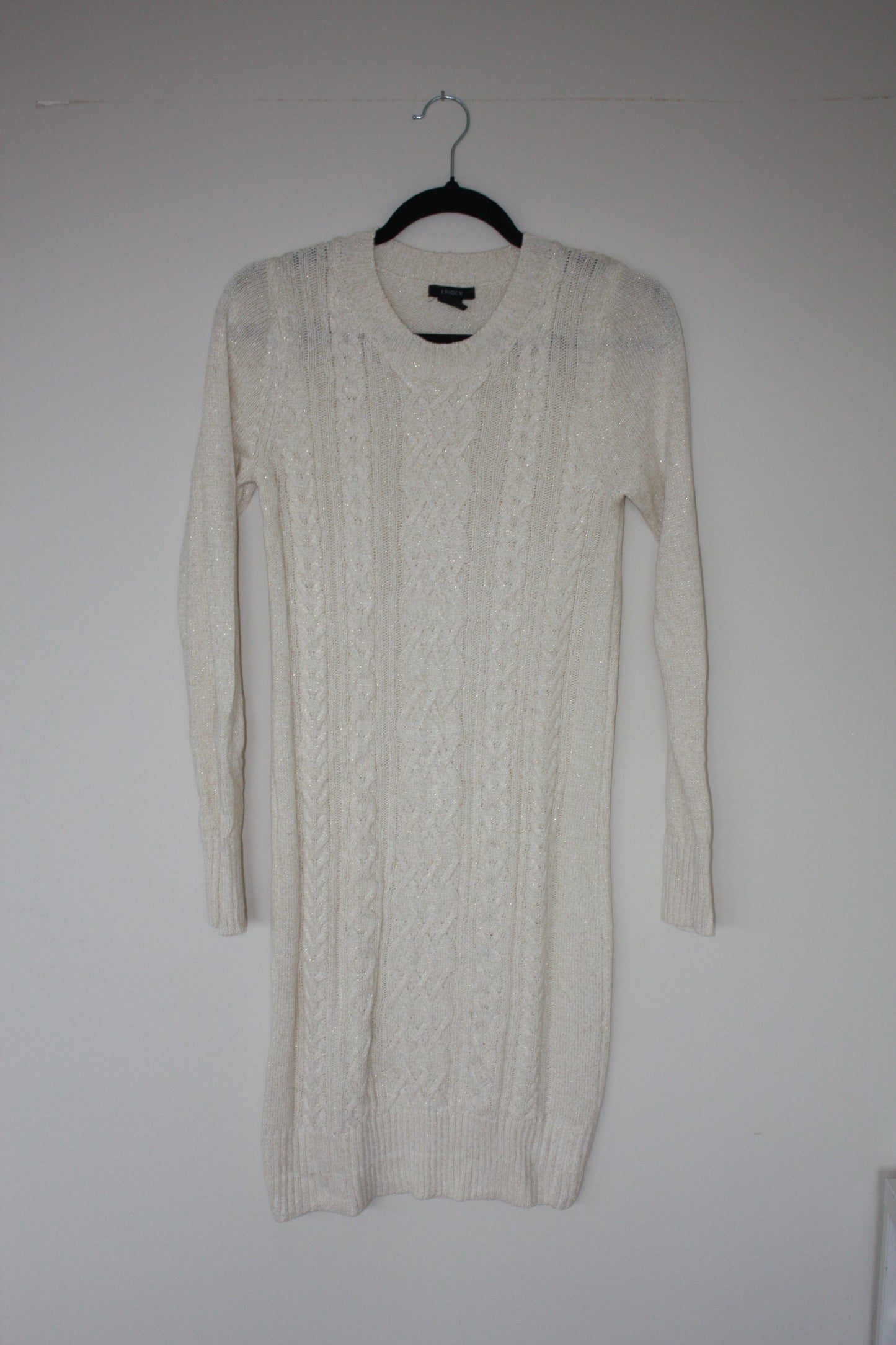 Strikka kjole med glitter Lindex Str S