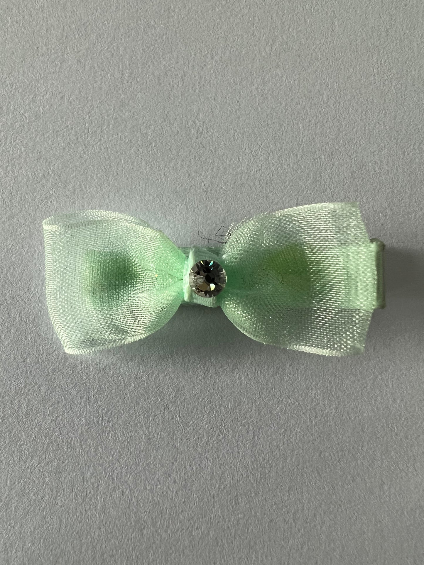 Hårspenne, turkis med sten